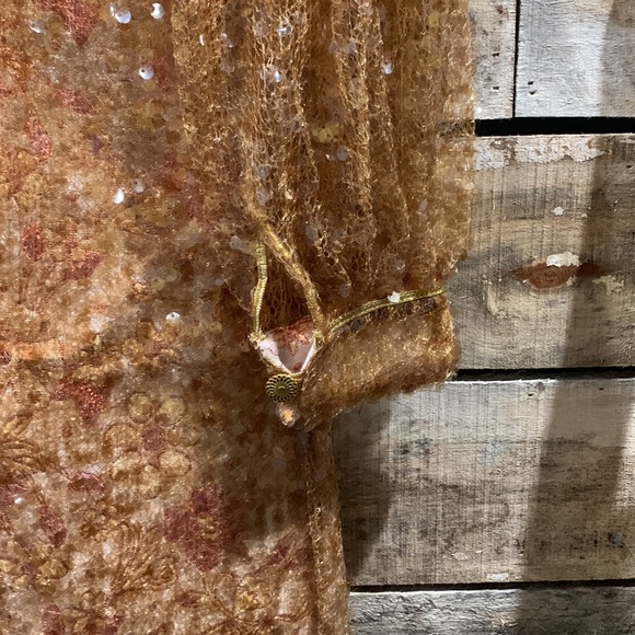 NWT FREE PEOPLE STARS ALIGN MINI SEQUIN DRESS GOLD Z216-1 - Picture 10 of 11